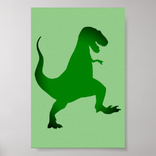 Poster do Dinossauro Verde T-Rex