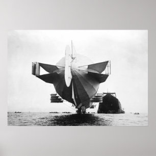 Poster do dirigível do zepelim