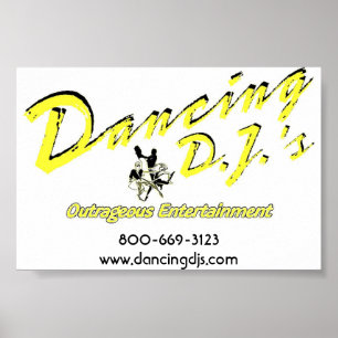Poster do DJ da dança