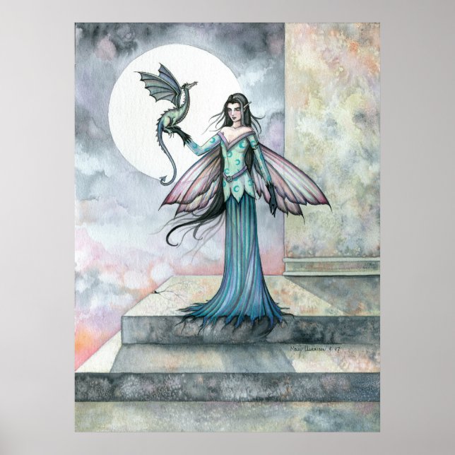 Poster do Dragão de Fada das Sombras (Frente)