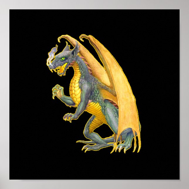 Poster do Dragão de Quebra-Fogo (Frente)