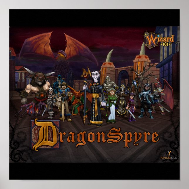 Poster do DragonSpyre do Wizard101 (Frente)
