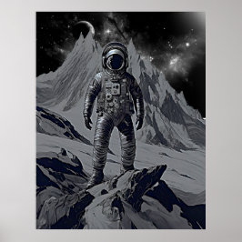 Poster do Dreamscape Retro Astronauta