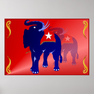 Poster do elefante do GOP