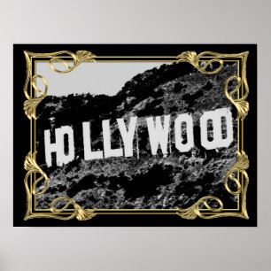 Poster do encanto de Hollywood de 14,95