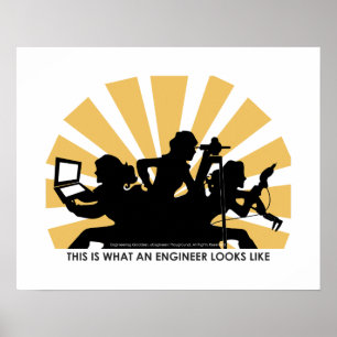 Poster do engenheiro da mulher: Este é o que nós