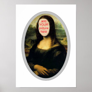 Poster do entalhe do carnaval de Mona Lisa