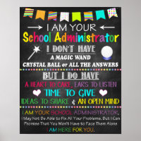 Poster do escritório de administração escolar