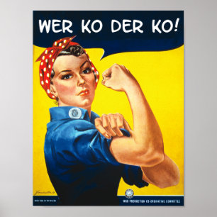 Poster do Escritório de Guerra da Rosie Riveter