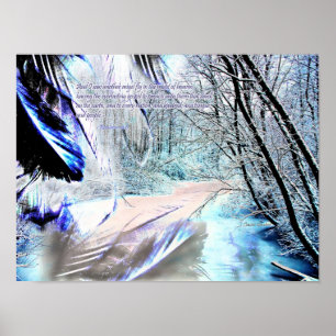 Póster Do "escritura da reflexão anjo"