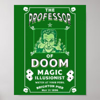 Poster do espetáculo de magia vitoriano clássico