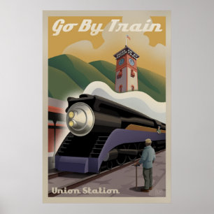 Poster do estação de caminhos-de-ferro da união