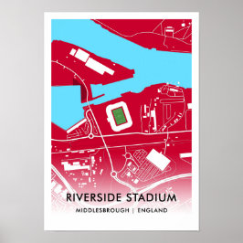 Poster do Estádio Riverside - Lar de Middlesbrough