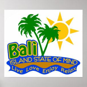 Poster do estado de ânimo de Bali