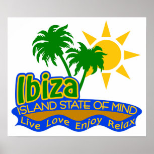 Poster do estado de ânimo de Ibiza