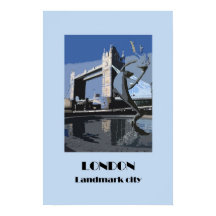 Poster do estilo retrô de Londres