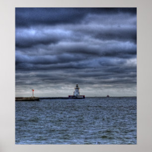 Poster do farol de Erie