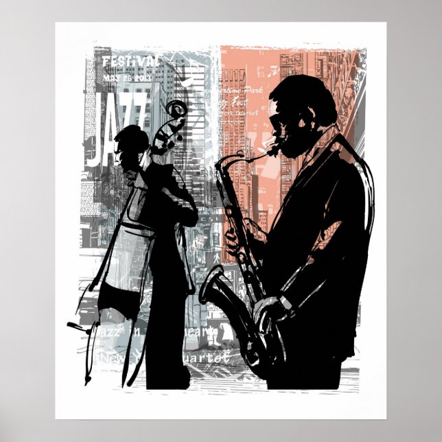 poster do festival harlem jazz (Frente)