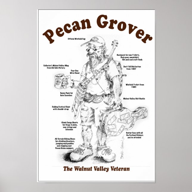 Poster do Festival Walnut Valley (Frente)