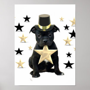 Poster do filhote de cachorro de Staffordshire