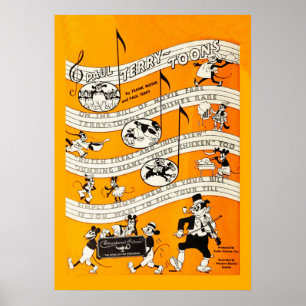 Poster do filme silencioso do vintage
