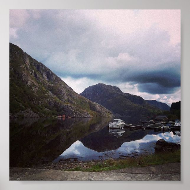 Poster do Fjord da Noruega (Frente)