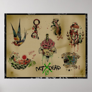 Poster do flash do tatuagem de NOTxDEAD