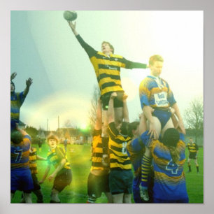 Poster do fósforo do rugby