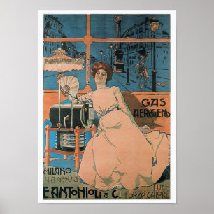 Poster do gás de Antonioli pela casa de campo de
