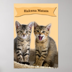 Poster do gatinho de Hakuna Matata