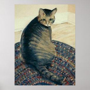 Poster do gato de gato malhado