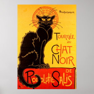 Poster do gato de Tournee du Conversa Noir