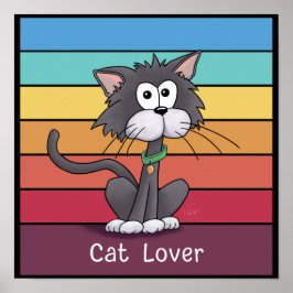 Poster do gato festivo