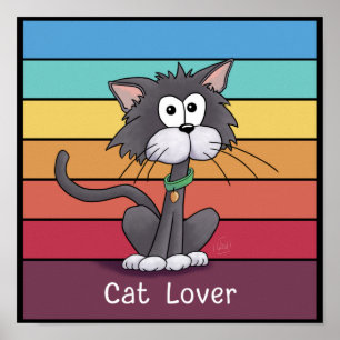 Poster do gato festivo