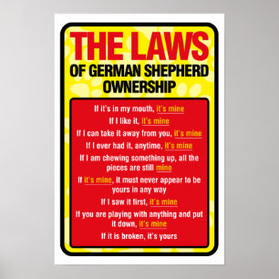 Poster do german shepherd