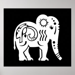 Poster do Gigante Sagrado (Branco)