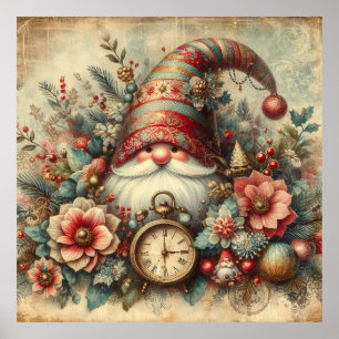 Poster do Gnomo Clássico de Natal
