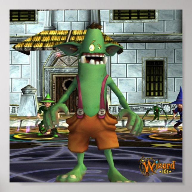 Poster do Gobbler Wizard101 (Frente)