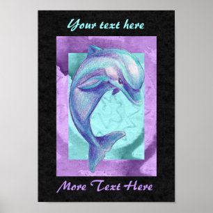 Poster do golfinho do índigo