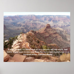 Poster do Grand Canyon com citações de Edward