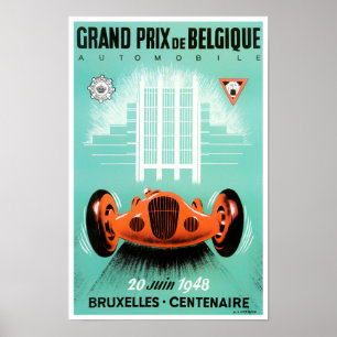 poster do Grande Prêmio de Bruxelles de 1948