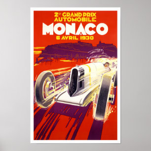 poster do Grande Prêmio de Mônaco de 1930