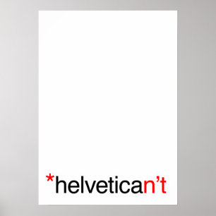 poster do helvetican't