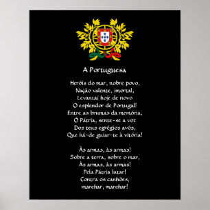 Poster do hino nacional de Portuguese*