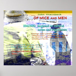 Póster Do idioma dos ratos e dos homens
