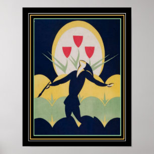 Póster Do "impressão CA 1926 11x14 de Deco do aplauso