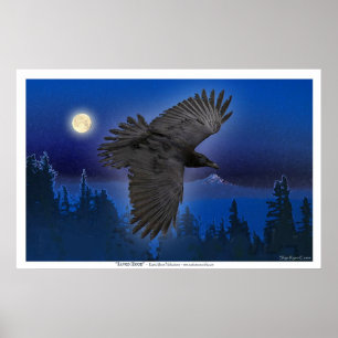 Poster Do "impressões da arte da LUA CORVO"