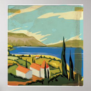 Poster do italiano do vintage