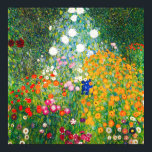 Poster do Jardim Flor Gustav Klimt<br><div class="desc">Poster do Jardim Flor Gustav Klimt. Pintura a óleo na canvas desde 1907. Concluído durante a fase de ouro, o Jardim Flor é uma das pinturas paisagísticas mais famosas do Klimt. As cores do verão surgiram neste trabalho com uma bela mistura de flores laranja, vermelha, roxa, azul, rosa e branca....</div>