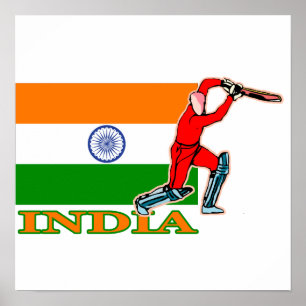 Poster do jogador do grilo de India